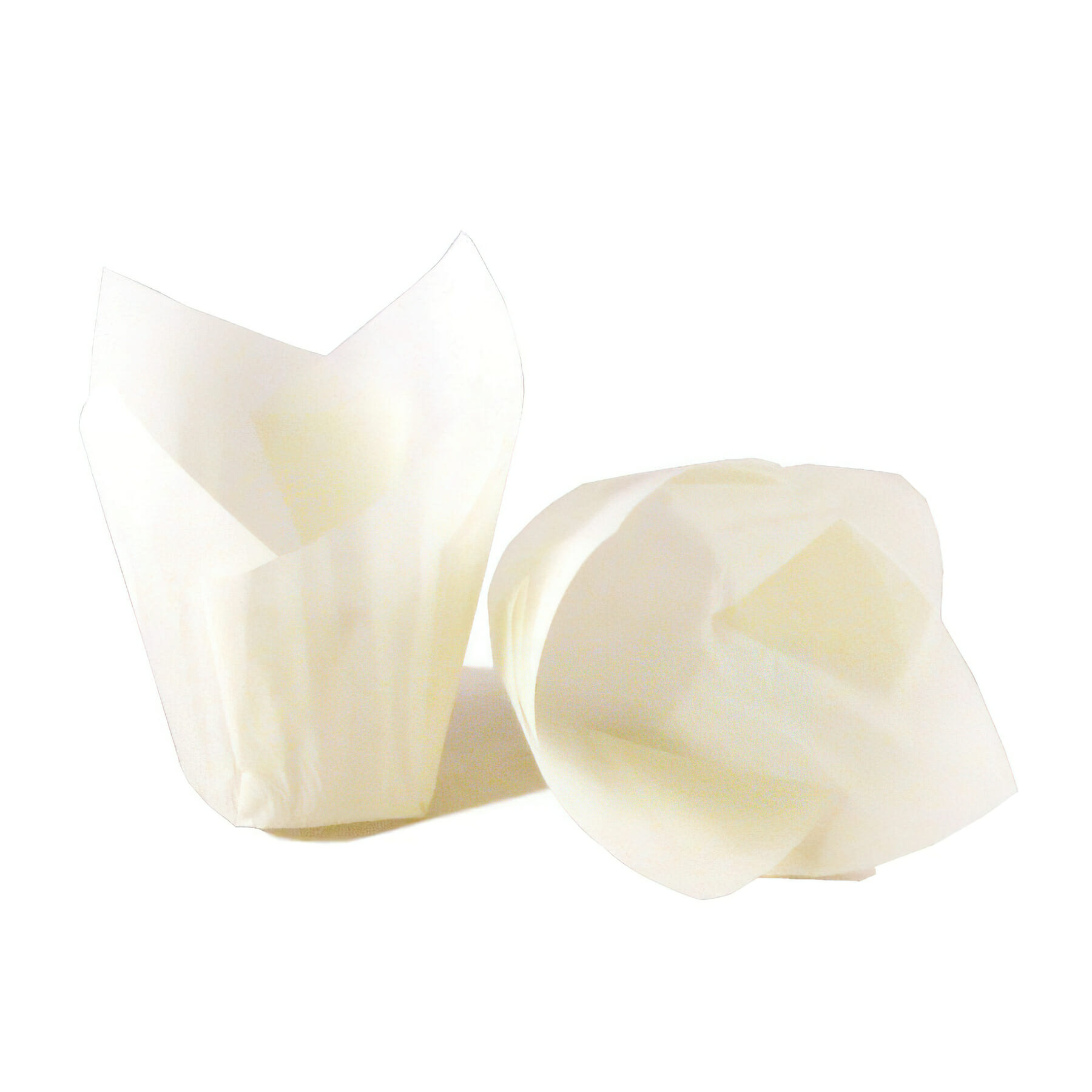 4" x 4" Food-Safe Tulip Inserts, White, 1000 pieces./cs.