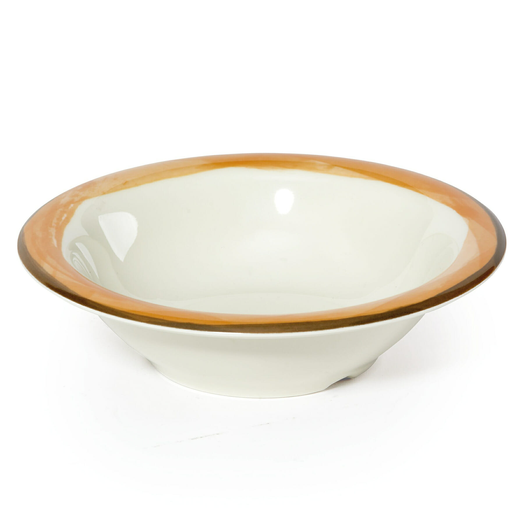 12 oz. (15.5 oz. rim-full), 7.25" Melamine Bowl, 1.75" deep, Diamond Ivory� Base Color