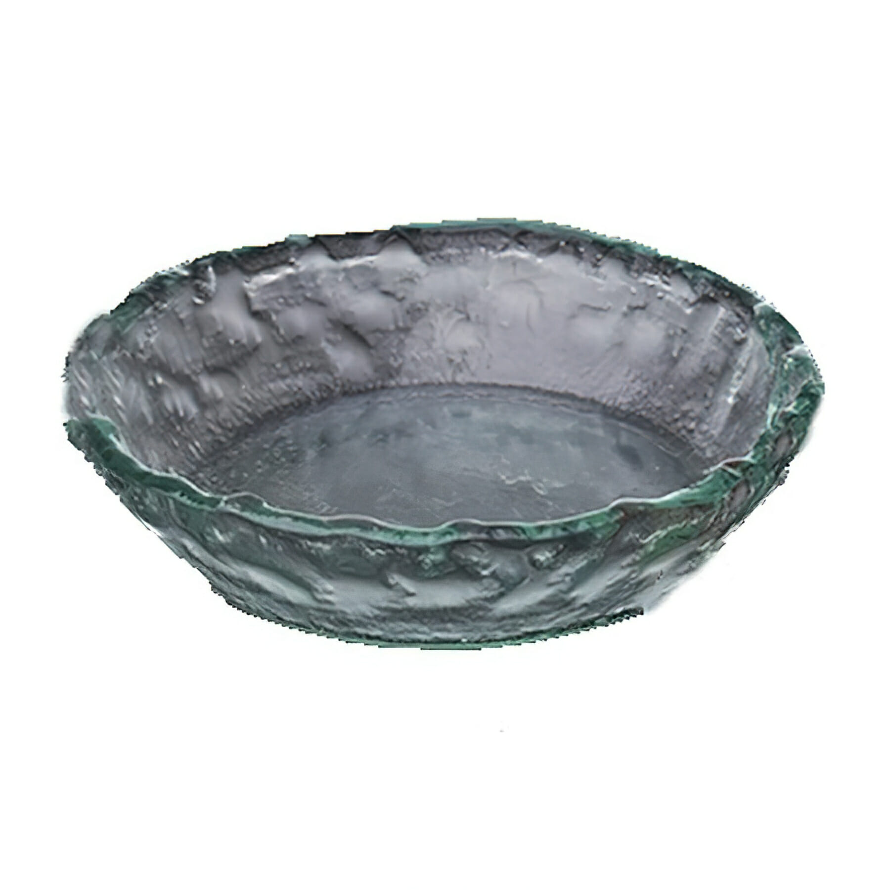 8" Jade Glass Bowl, 2" deep