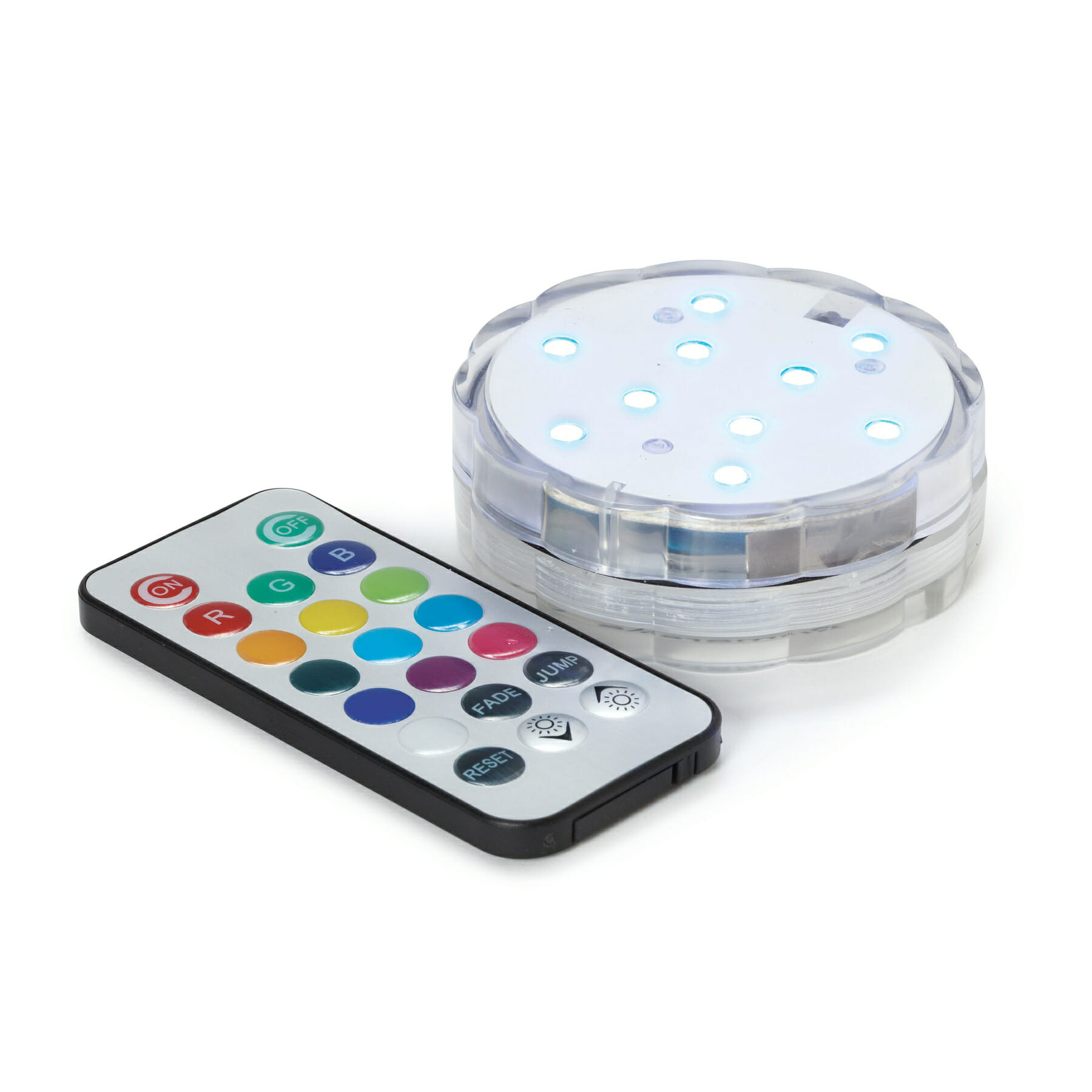 13 Color LED Waterproof Light, 2.75" dia., 1.25" tall