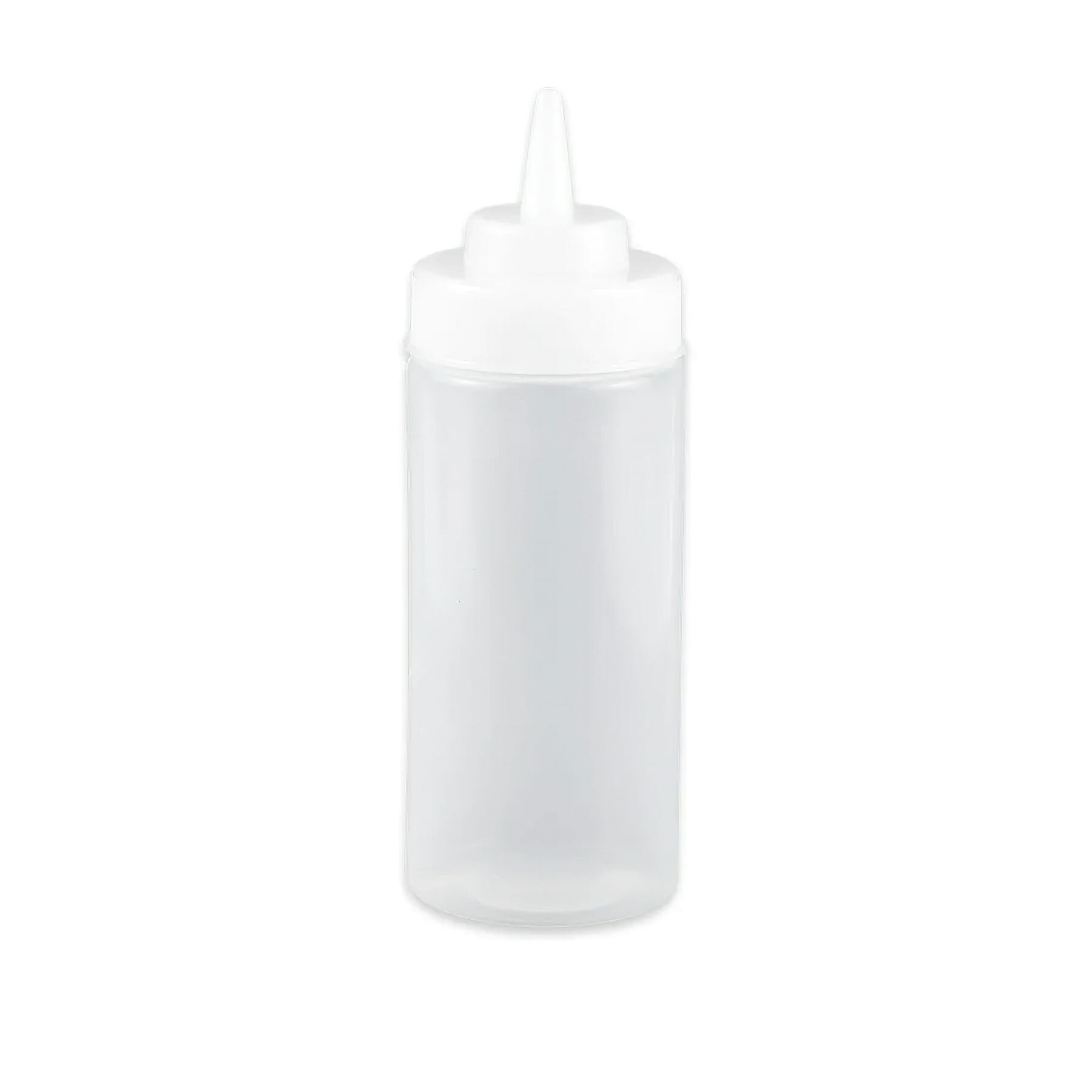 16 oz., 2.75" Wide Mouth Squeeze Bottle, 8" Tall (w/Lid)
