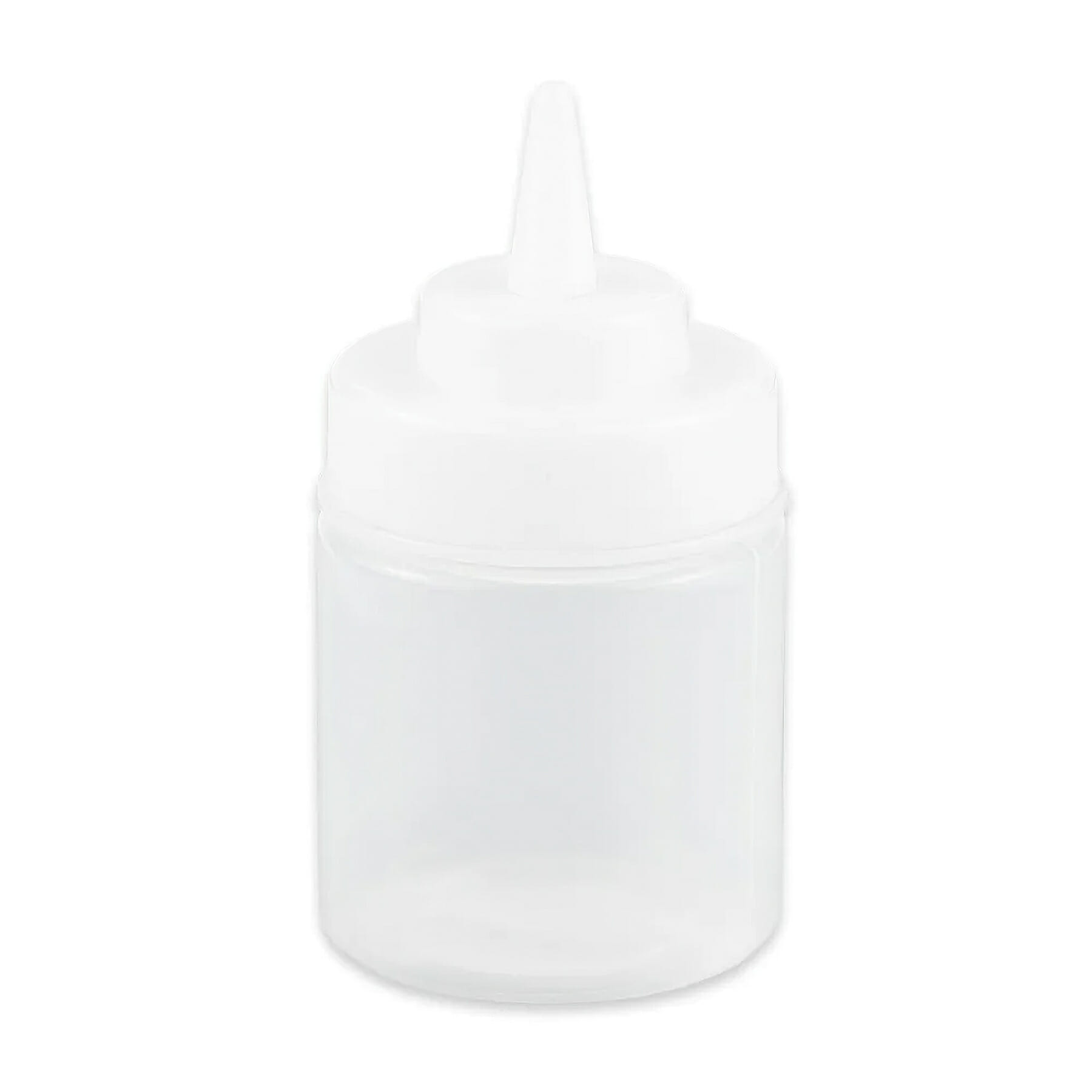 8 oz., 2.75" Wide Mouth Squeeze Bottle, 5.13" Tall (w/Lid)