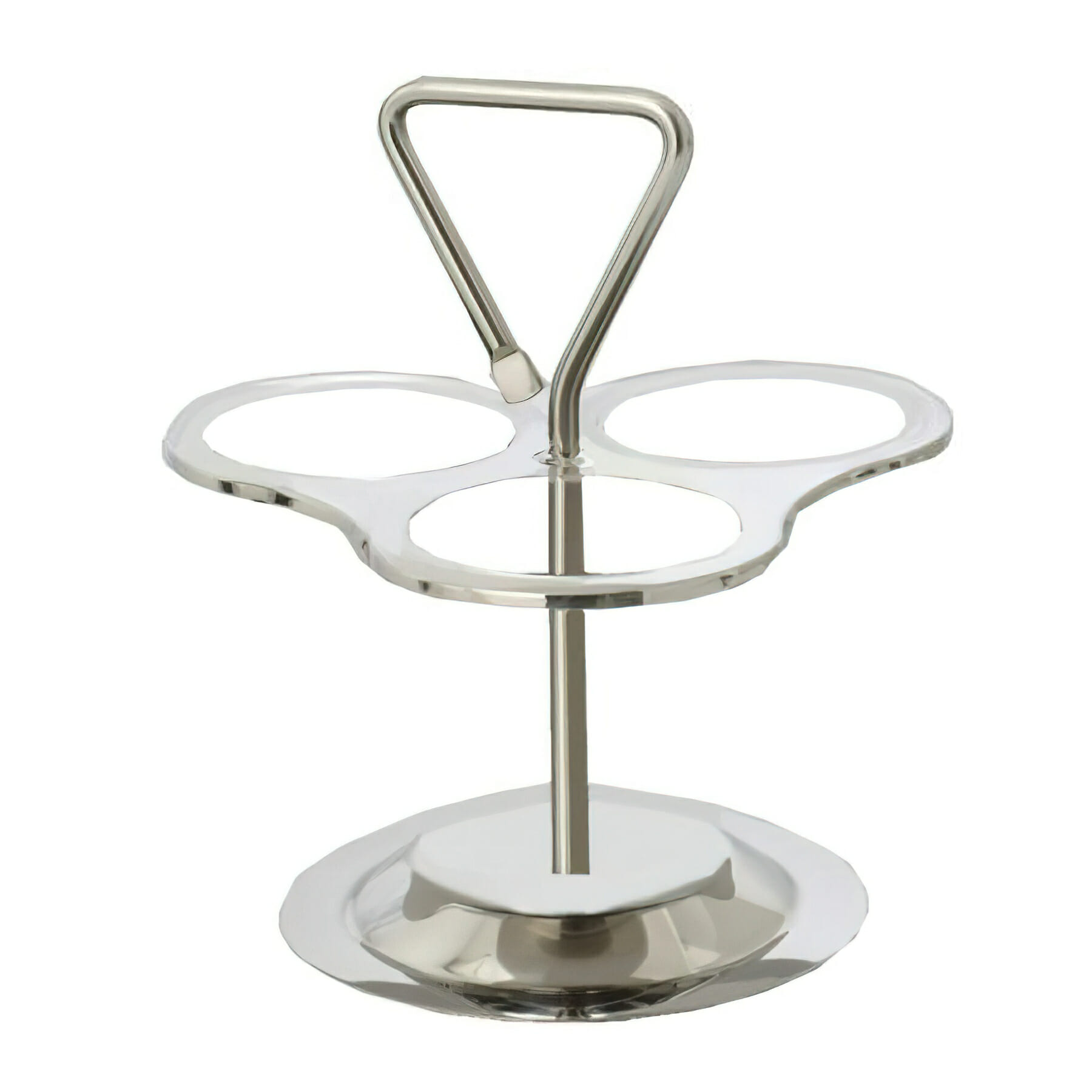 10" Stainless Steel Lazy Susan w/ 3 rings, 10" tall (fits SSLSB-01)  bowls sold seperatly