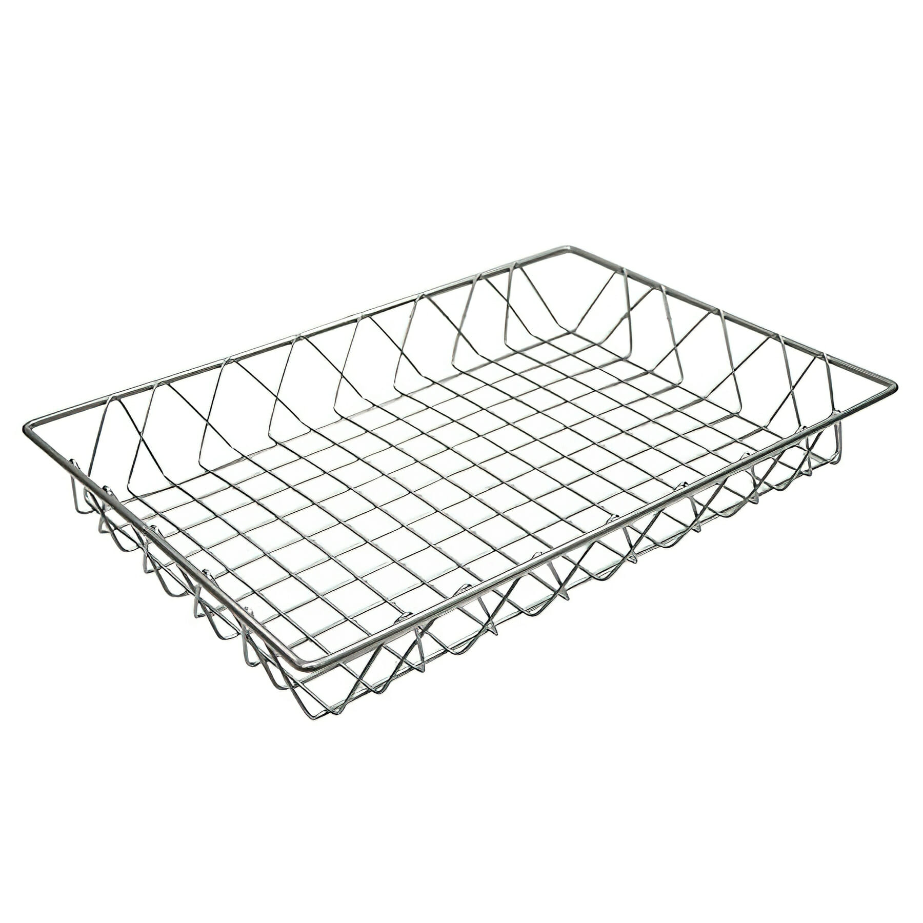 18" x 12" Rectangular Wire Pastry Basket, 2" deep (fits IR-900, IR-902, IR-906, IR-907, IR-951, IR-951T, IR-952, IR-952T)