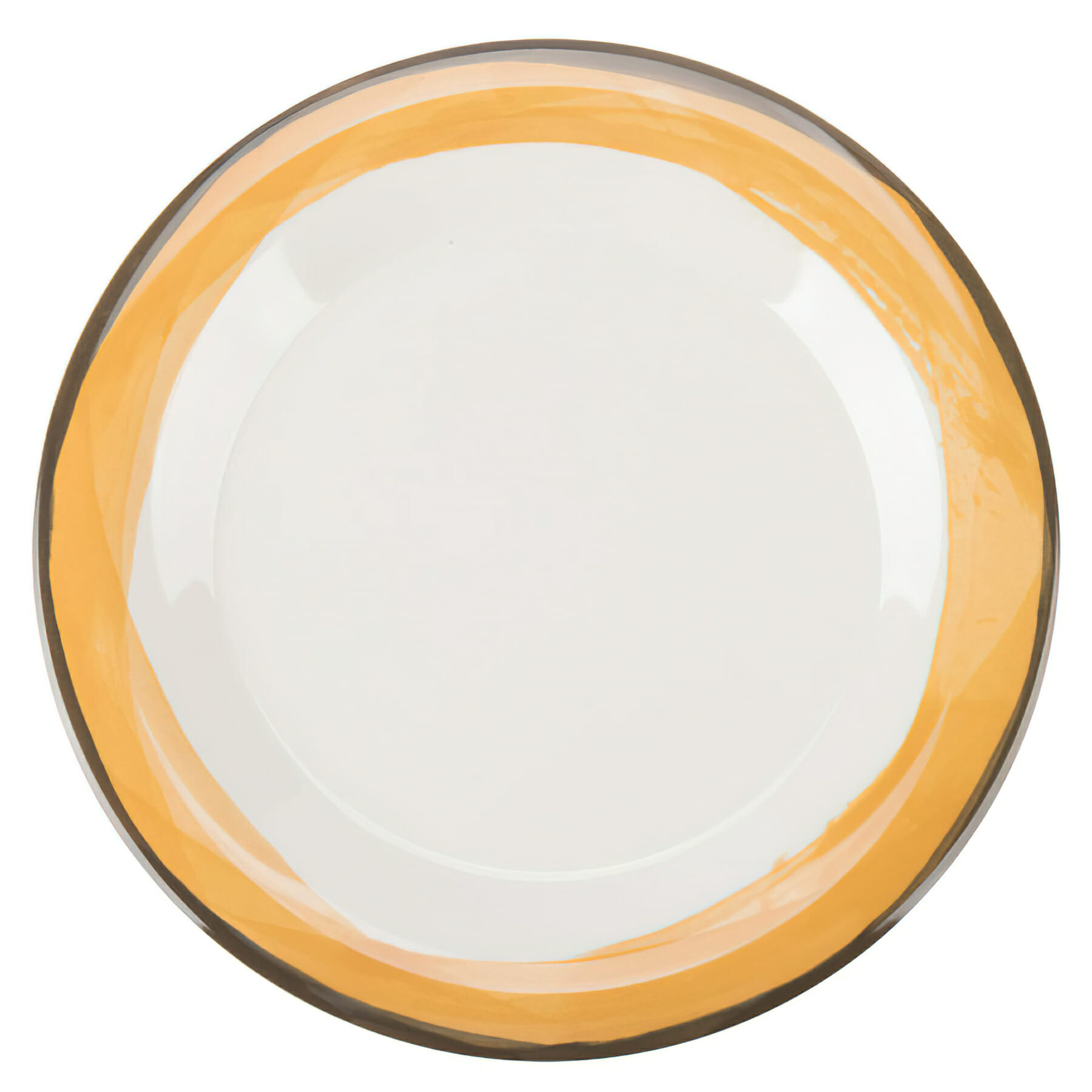 7.5" Wide Rim Plate, Diamond Ivory� Base Color