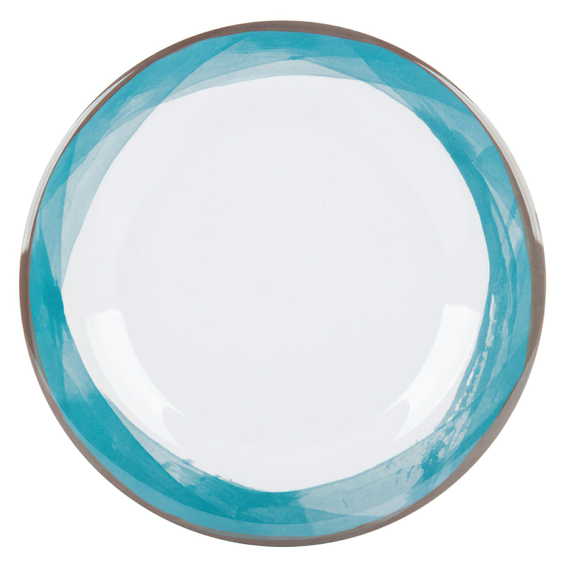 9" Wide Rim Plate, Diamond White� Base Color