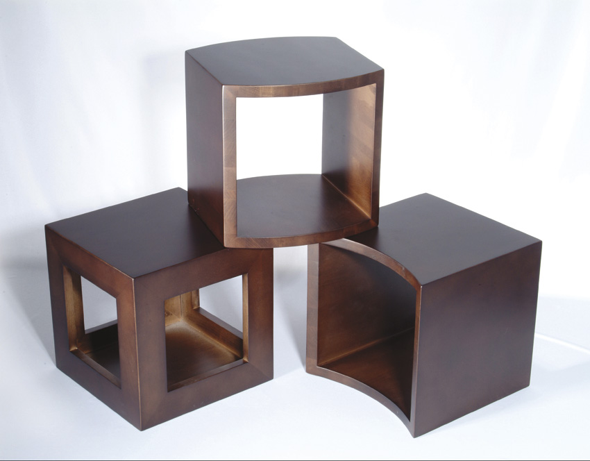 12" Wood Cube Risers, Set of 3